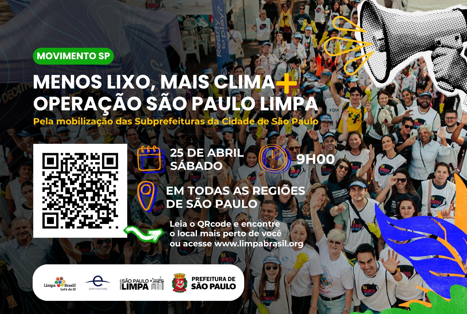 Cartaz digital de divulgação de um evento ambiental chamado 