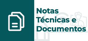Ilustração com ícone de documento e texto descrito notas técnicas e documentos